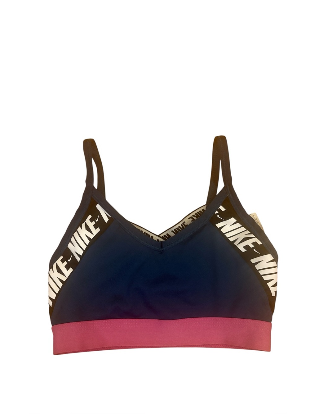 Nike Size XS Blue and Pink Sports Bra